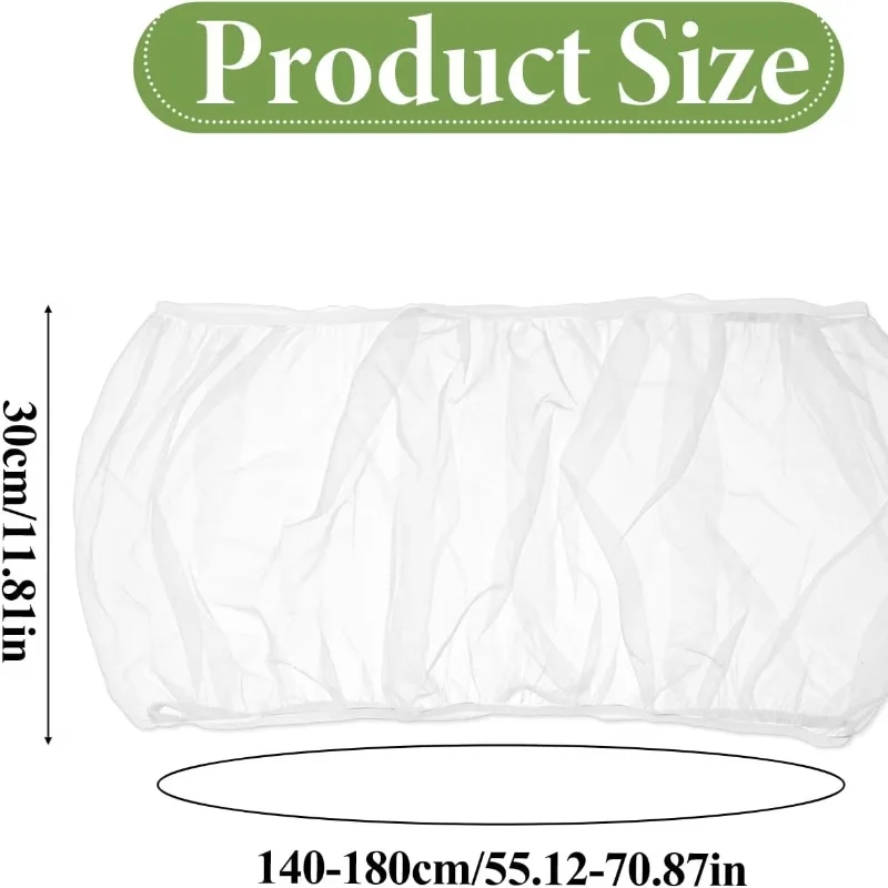 Large Birdcage Seed Collector, Anti-Spill, Bug-Proof Fly Net Cover, Adjustable Soft Breathable Birdcage Skirt, Protective