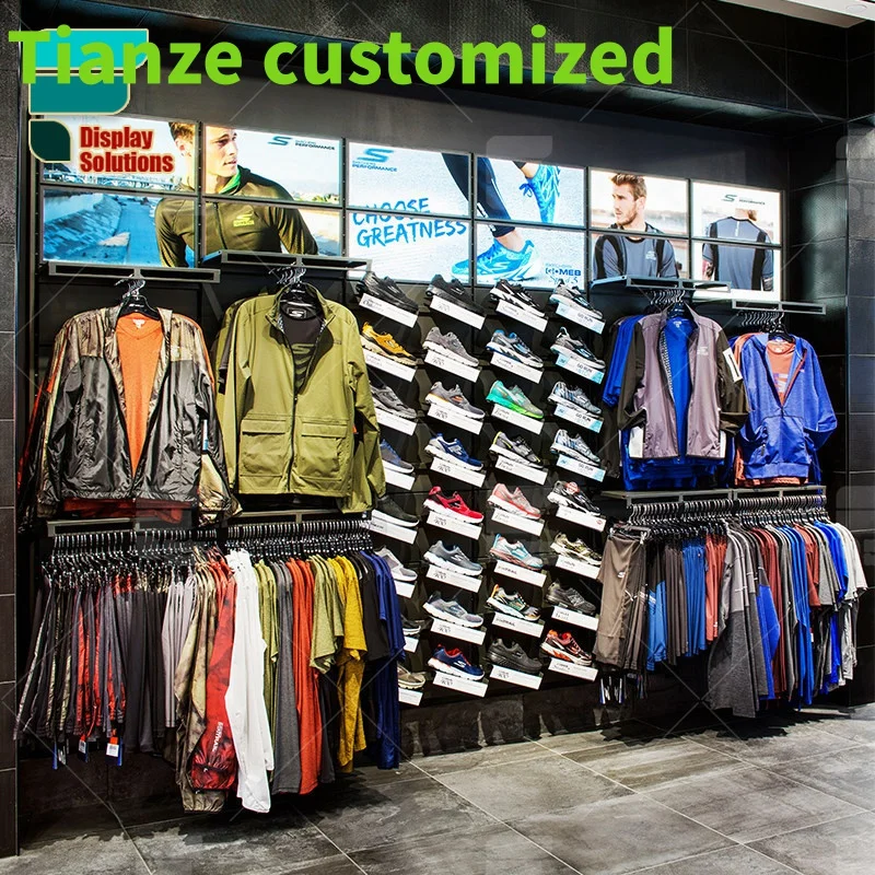 {customized}Custom Men'S Clothing Shop Interior Design Jeans Display Rack Clothing Store Display Stands