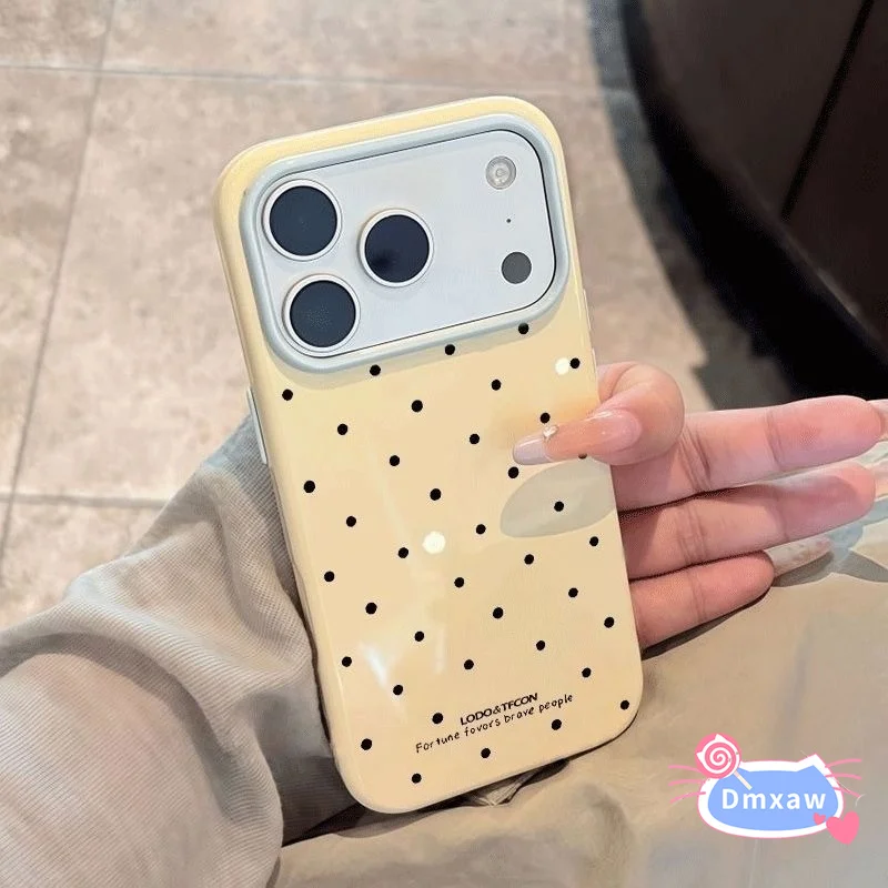 Cute Black Polka Dot Phone Case For Tecno Camon 50 Ultra 40 30 20 Pro 16S 15 Air Pova 8 Pro 5G 4G Candy Color Soft Frame Casing - view 6