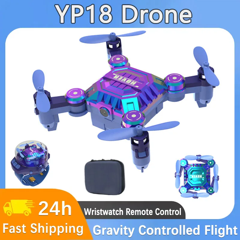 

Новый мини-дрон YP18 4K 1080P HD камера WiFi Fpv давление воздуха высота удержание складной квадрокоптер RC дрон детская игрушка в подарок ﻿
