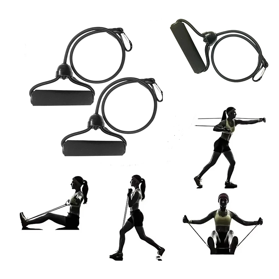 2 Pezzi Resist Stepper Pull Corde Braccio Esercizio Yoga Lattice Intrecciato Fitness Espansore Push Up Board Fasce di Resistenza Accessori