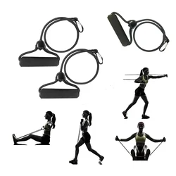 2 piezas de cuerdas de tracción paso a paso resistentes, ejercicio de brazo, Yoga, látex trenzado, expansor de Fitness, tablero de realce, bandas de resistencia, accesorios