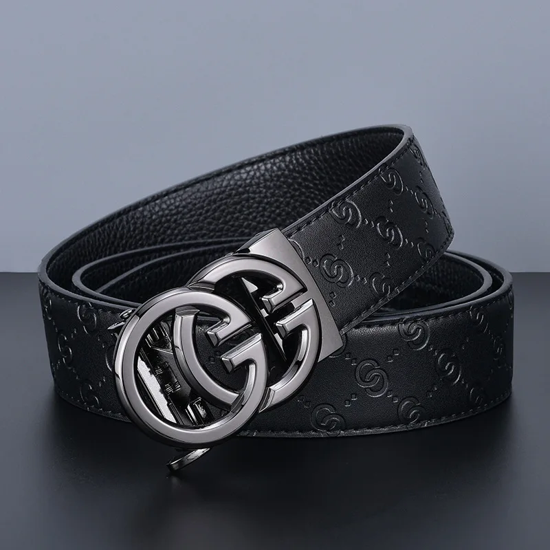 

2023 belt men's automatic buckle leather belt belt fashion business trousers all-match luxury designer belt Brand belt