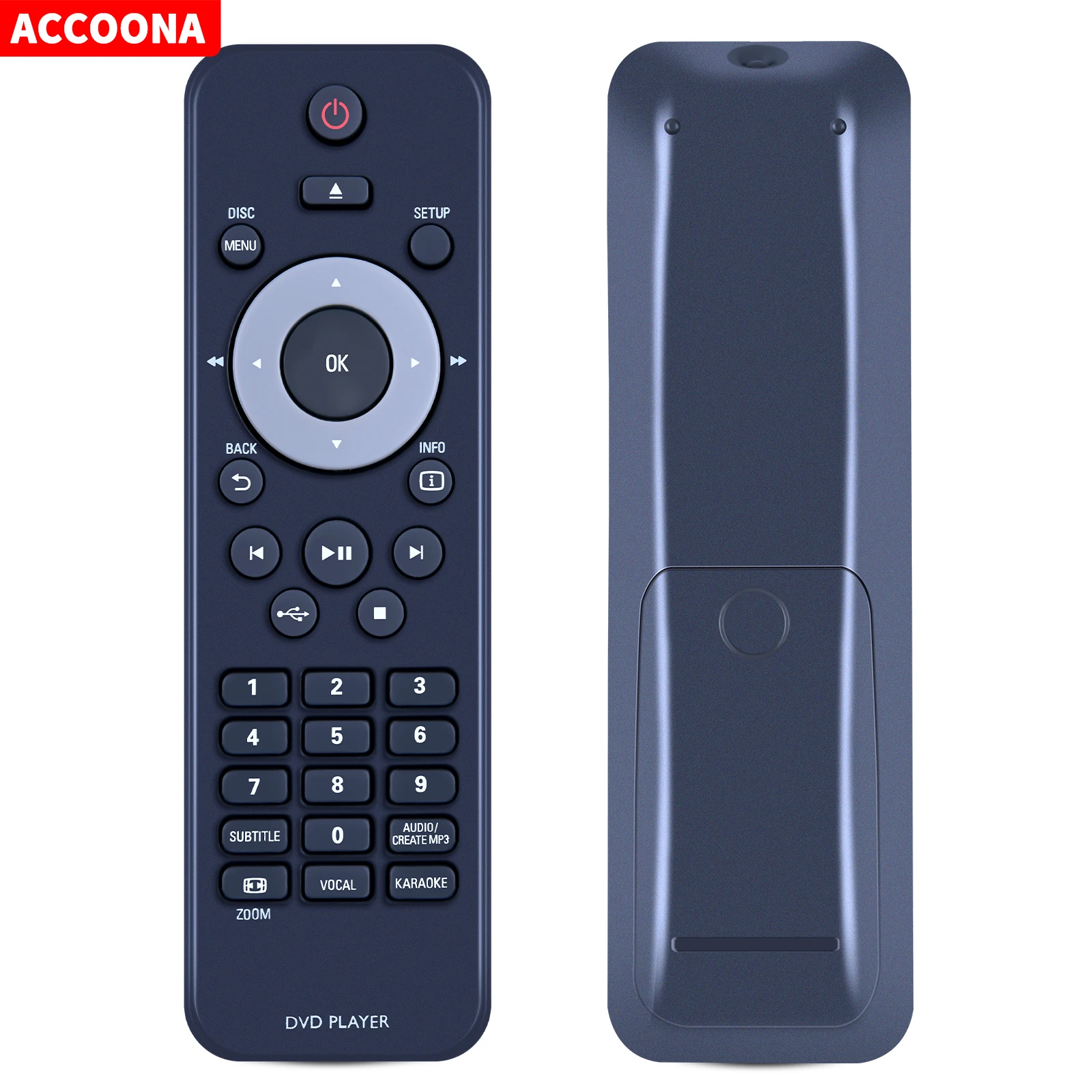 Remote control for Philips DVP3020/05 55 DVP3026K/98 996510031299 DVP3960/37 RC-5360 DVD