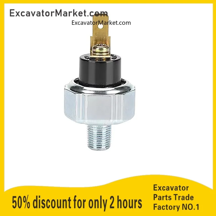 Excavator single line oil pressure sensor switch suitable for Kobelco SK Doosan Daewoo Hyundai  engines excavator Accessories