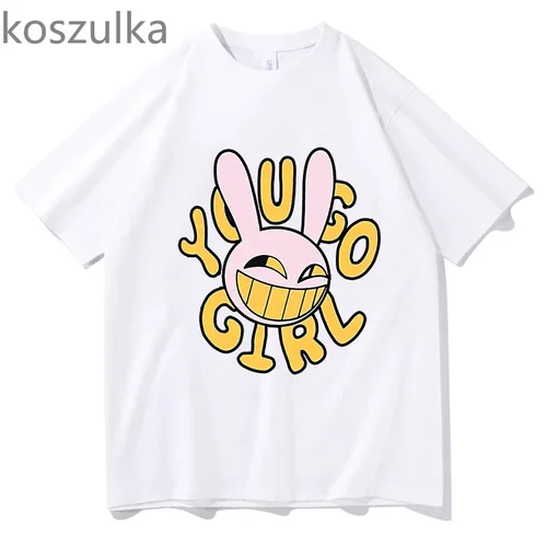 Imagen 2 del producto Camiseta de Anime The Amazing Digital Circus Jax Merch, Bunnnyy you go Girl, camiseta de manga corta Unisex, camiseta informal, moda de verano