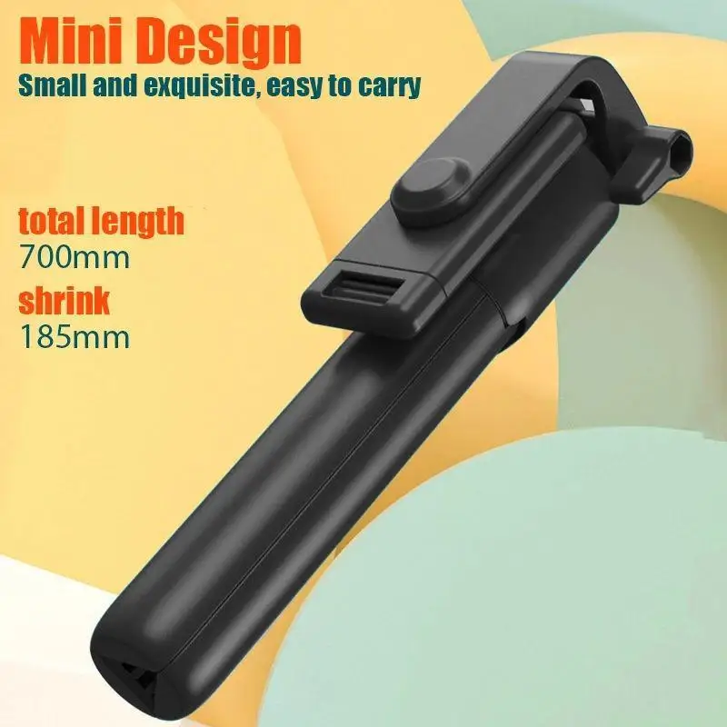 Cell Phone Tripod Cell Phone Selfie Stick Photo Pole Retractable Mini Tripod Aluminum Alloy Remote Control 360 Rotation