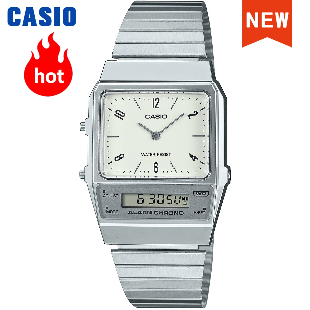 Casio Uhr neuen Stil 2024 Unisex Dual Display wasserdicht Retro modisch Relogio Masculino versand kostenfrei