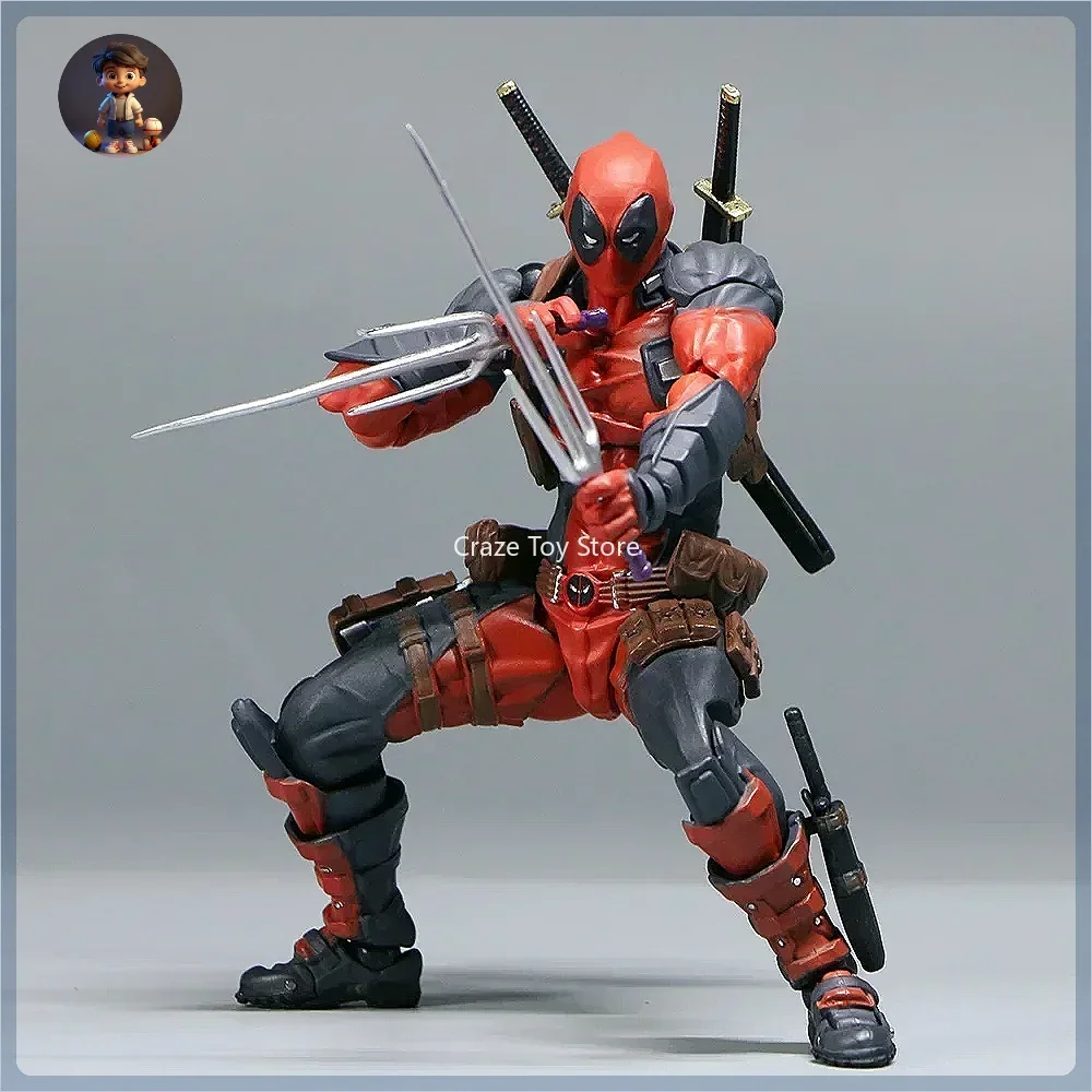 Arkham Factory Marvel Aquarium Yamaguchi Ver.2.0 Series Deadpool Premium Edition 025EX modelo ajustable, figura en caja, juguete de regalo