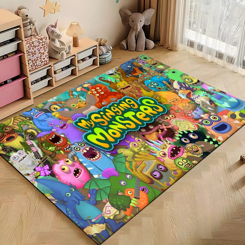 

Game My-Singing Monsters Yoga Mat Custom Carpet Non-slip Rug Play Crawl Floor Rugs Home Living Room Rugs for Bedroom Tapetes