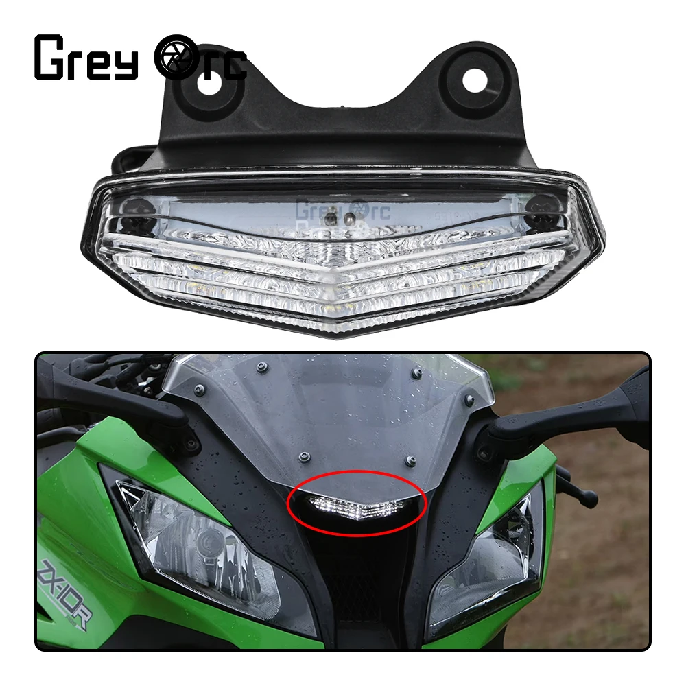

For KAWASAKI NINJA ZX-10R ZX10R 2011-2015 2012 Motorcycle Accessories Front Center Marker LED Pilot Headlight Headlamp Fog Lamp