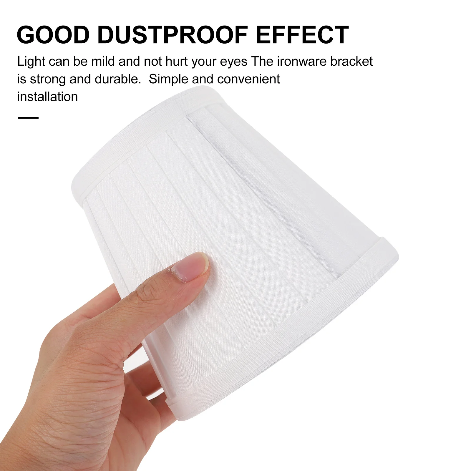 

Fabric Lampshade White Bedroom Dustproof Exquisite Anti Dazzling Eye Protection Table Lamp Cover Cloth Lighting Accessories Long