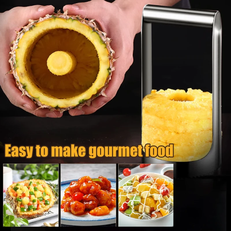Stainless Steel Core Puller Core Peeler Fruit Center Separation Tool Pineapple Knife Core Puller