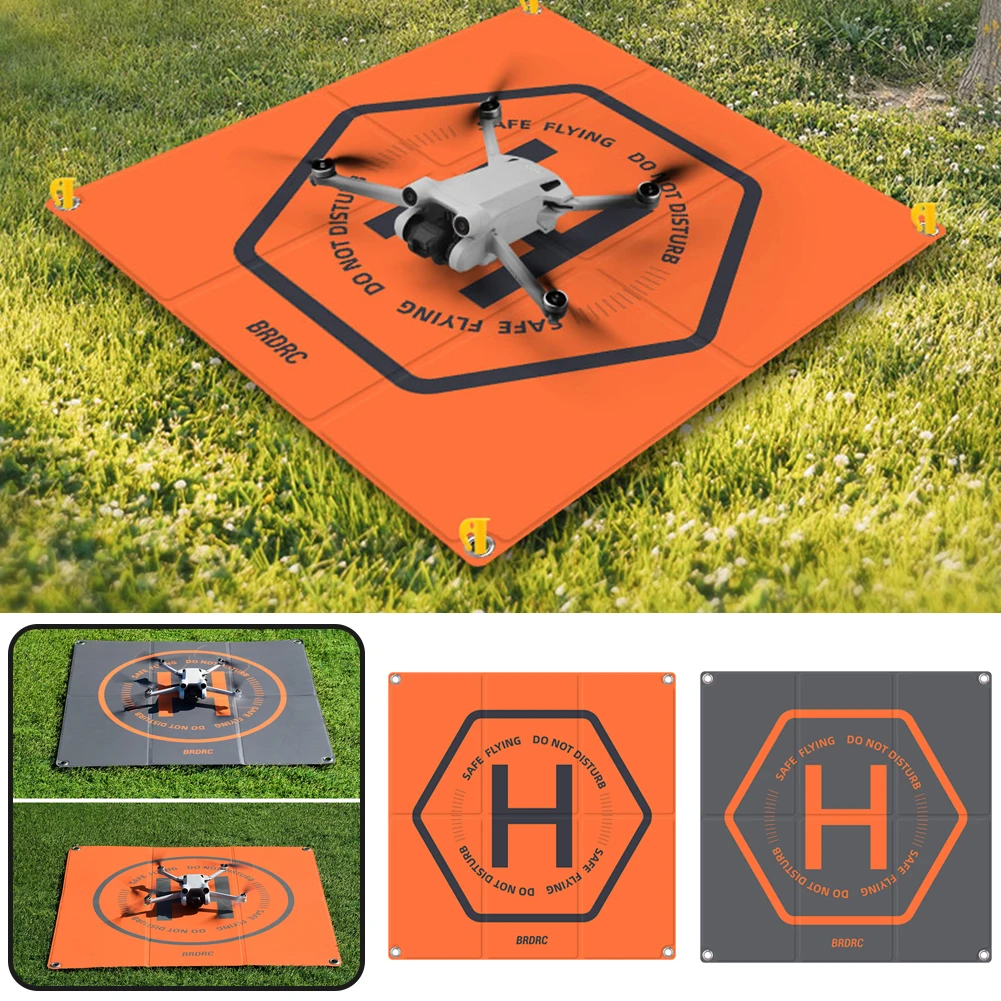 Landing Pad Double Side Foldable Drones Landing Pad for DJI Mini 3 Pro AVATA Air 2S Drone Pad Waterproof Ground Accessories