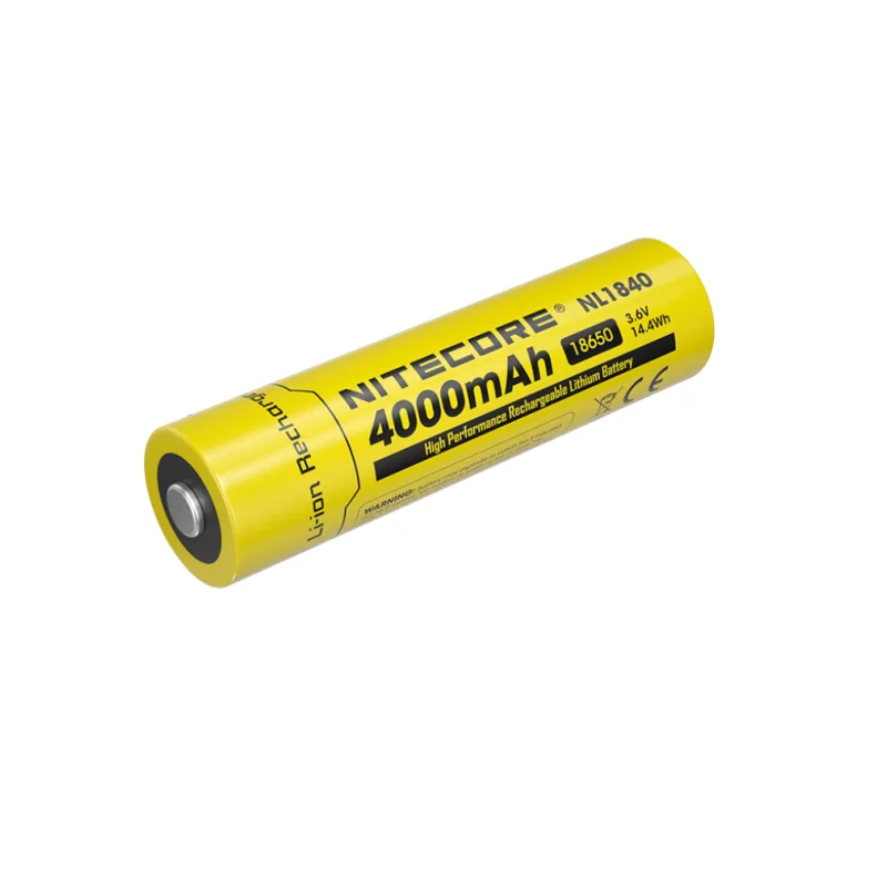 Nitecore NL1840 rechargeable battery 18650 3.6V Li-ion 4000mAh Output 5A Battery