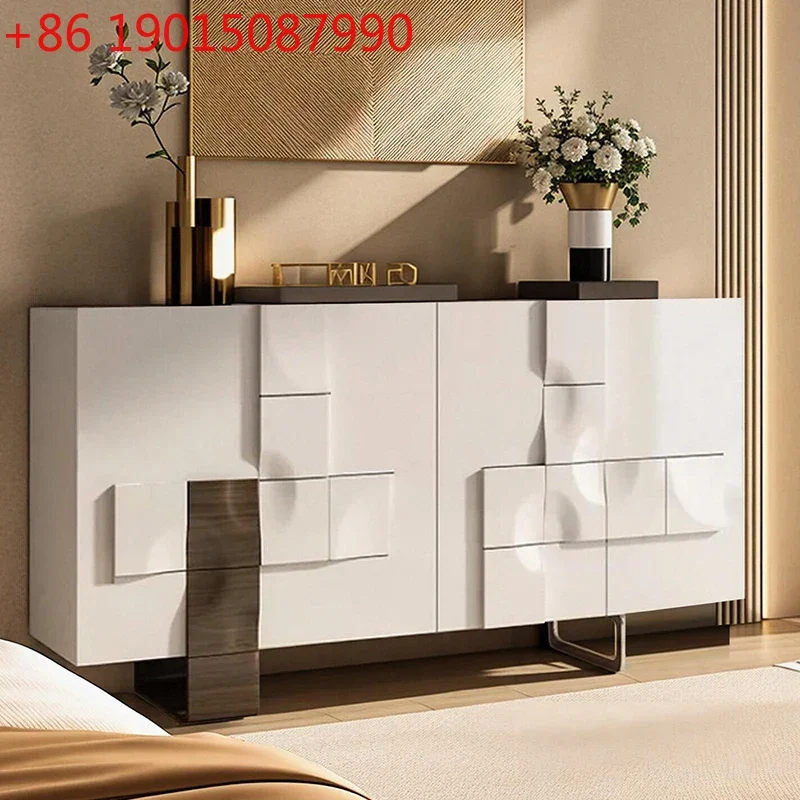 Italian light luxury porch cabinet simple modern storage locker living room corridor decorative cabinet