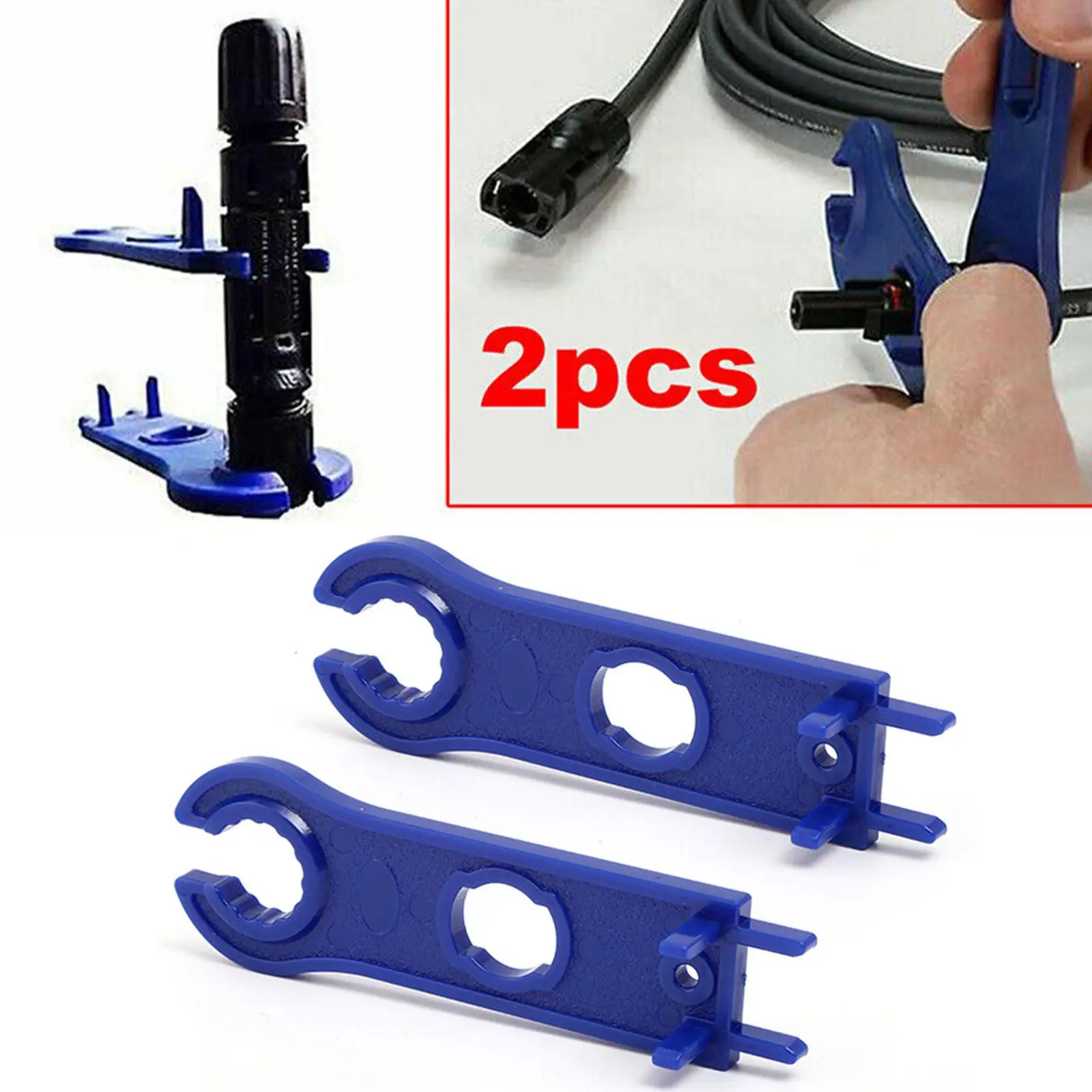 2 PCS MC4 Solar Panel Connector Disconnect Tool Spanners Wrench ABS Plastic Pocket Solar Connector Wrench