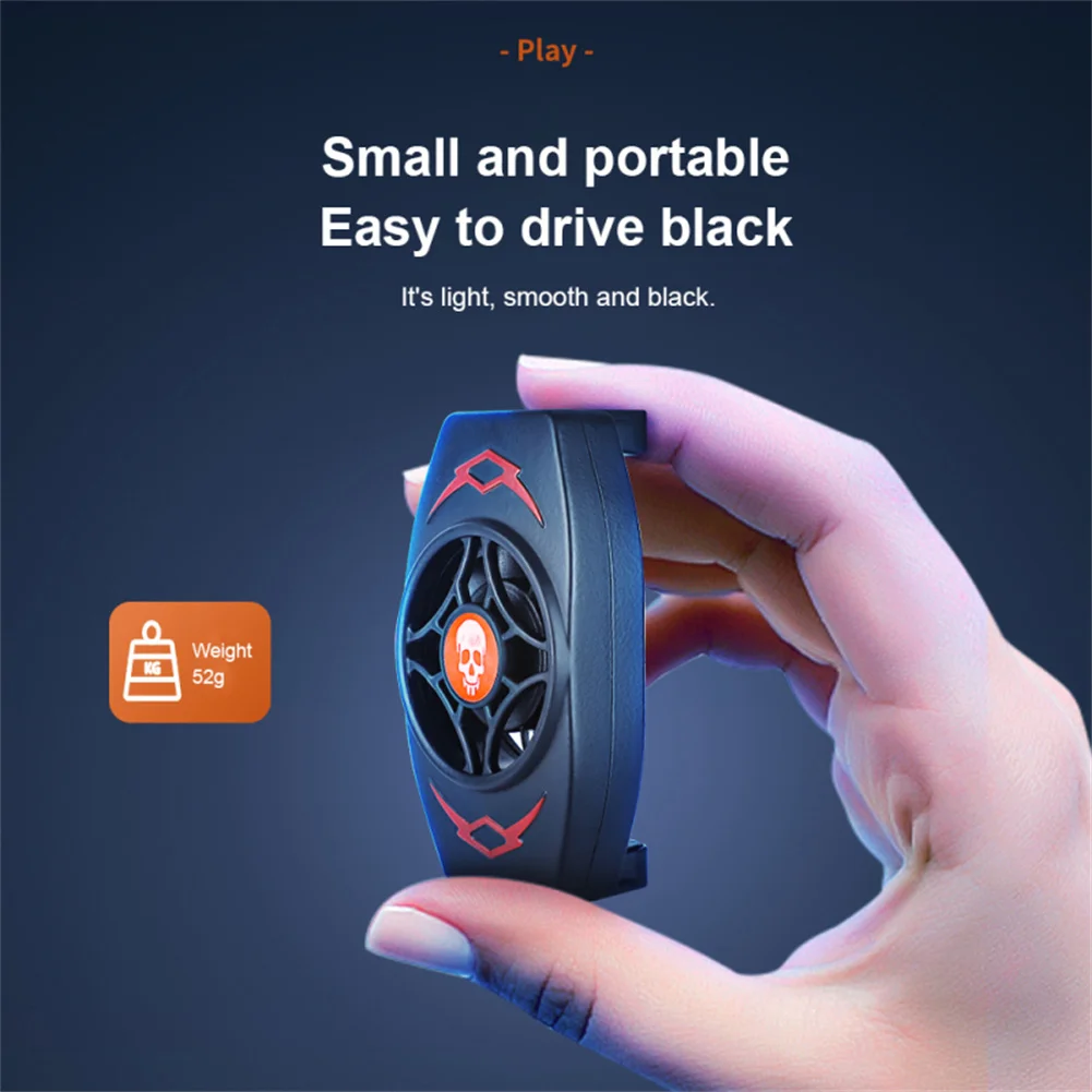 Universal X13 Phone Game Cooler System Mute Strong Wind Cooling Fan Gamepad Holder Stand Radiator Auxiliary Chicken-eating