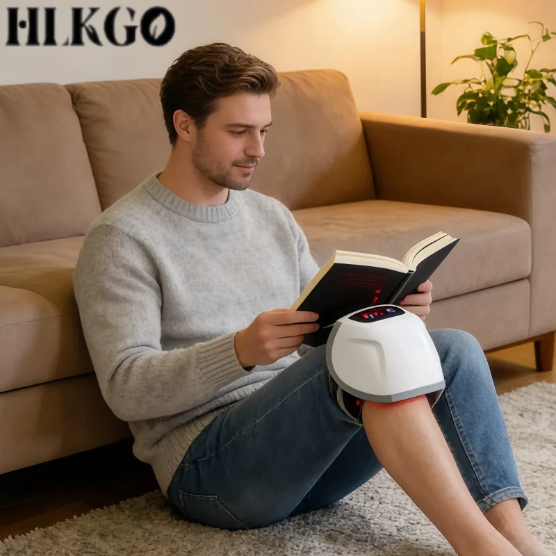 Professional Knee Rehabilitation Massager, Infrared Heat Vibration Therapy for Swelling, Stiffness & Injuries