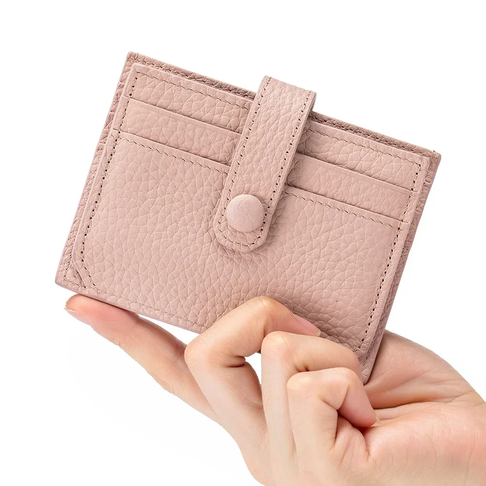 New Fashion Ultra-thin Multi-card Card Holders Women's Small Leather Wallet Storage Bag Mini