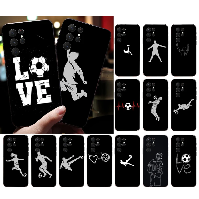 

Football Player Soccer Art Phone Case For Samsung A35 A55 A54 A15 A25 A05s A05 A22 A24 A52 A33 A34 M34 M14 M54 M23