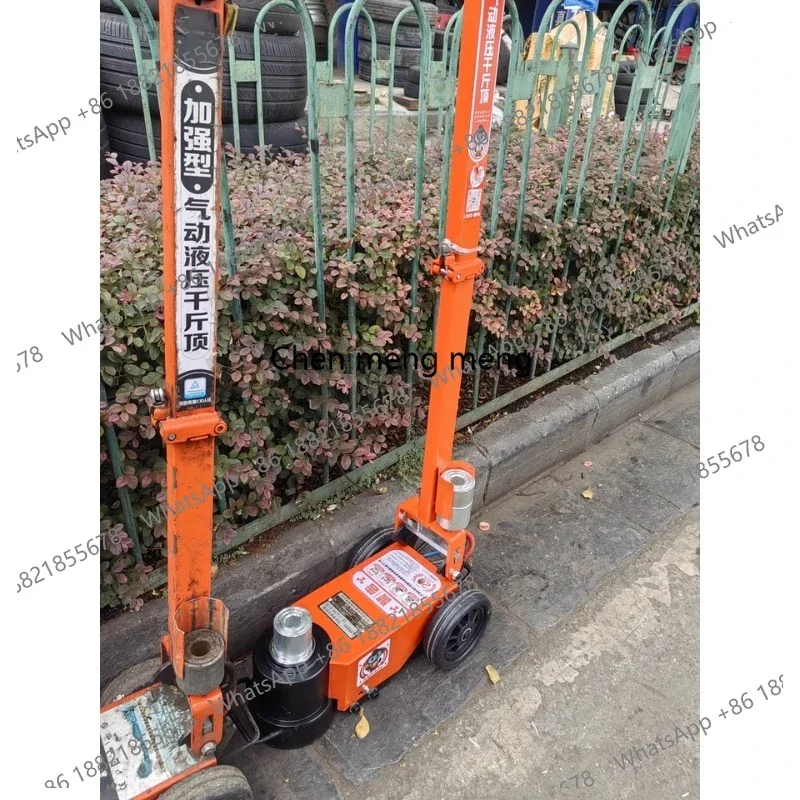

New arrive Pneumatic Hydraulic Floor Jack 30T 50T 60T 80T 100T Capacity Air Operated System For Heavy Truck Bus Repair