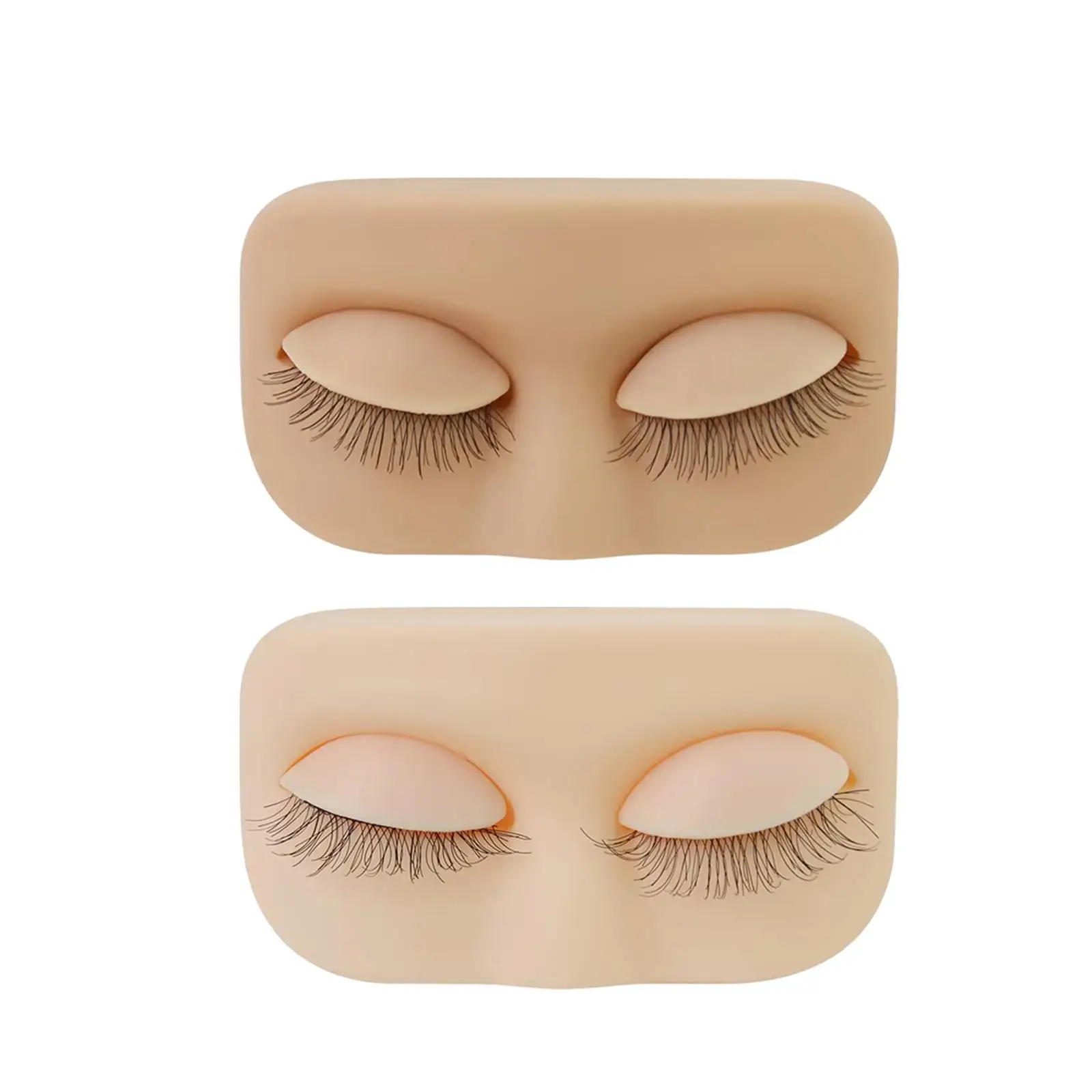 หัวหุ่นฝึกแต่งหน้าขนตาปลอม ซิลิโคนขนาดเล็ก สำหรับมืออาชีพ นุ่ม ใช้ฝึกแต่งหน้าอเนกประสงค์ เหมาะสำหรับผู้เริ่มต้นฝึกเพ้นท์หน้า