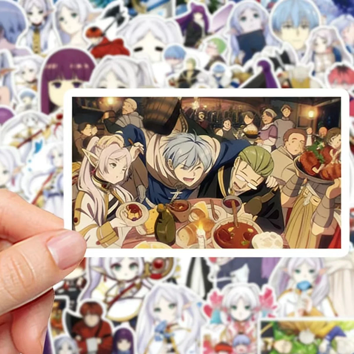 50pcs Frieren Beyond Journeys End Anime Stickers Himmel Frieren Sticker Waterproof Fern Stark Eisen Heiter Cartoon Decals