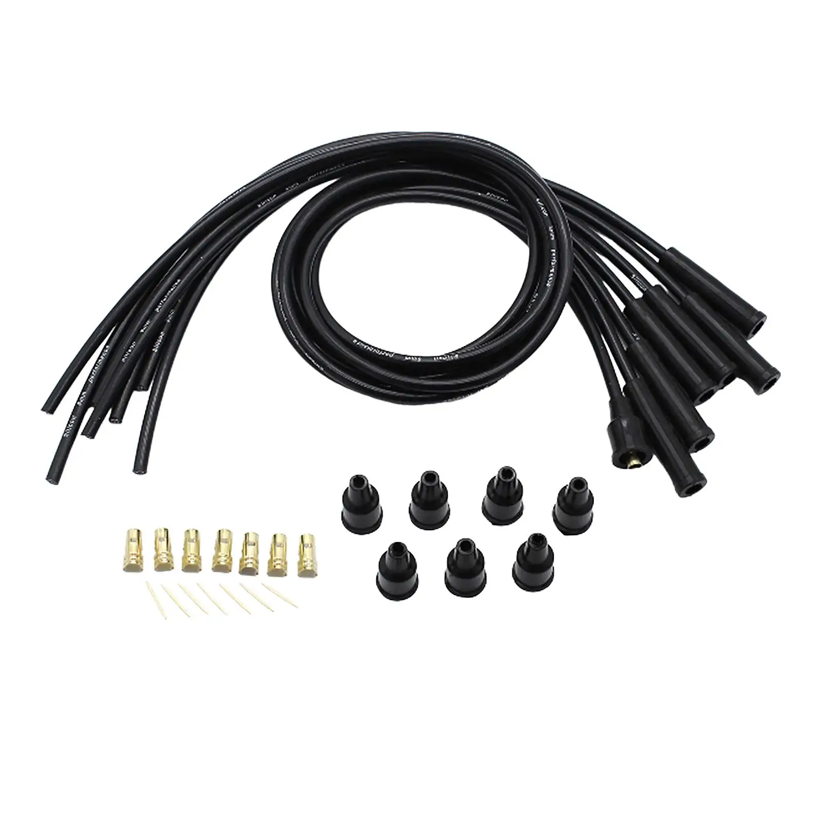 8mm Silicone HT Wires Professional Easy to Use Accessory Replacement Spark Plug Wires Cables for 6 Cylinder Classic Cars