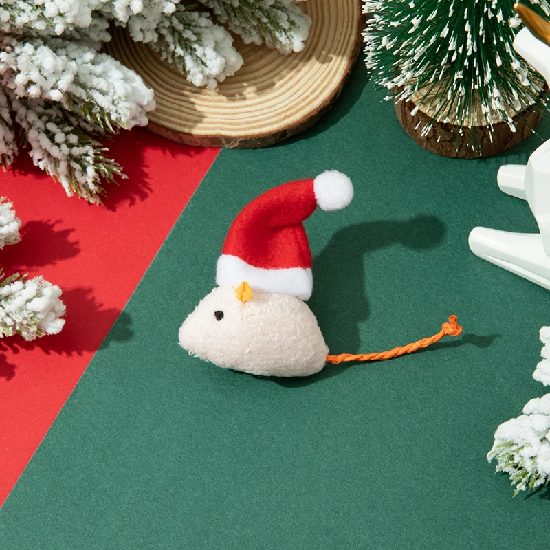 Natal pet mouse brinquedo suprimentos catnip mouse catgrass gato pick-me-up brinquedo gato brinquedos gatos brinquedos interativos para animais de estimação