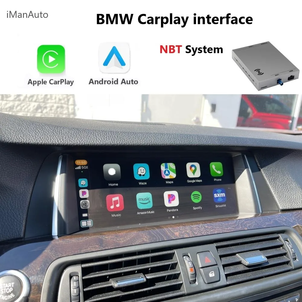 Wireless Carplay Interface For BMW E60 E90 F10 F30 F15 F20 CIC NBT Android Auto Module BT Audio Car Play Accessories