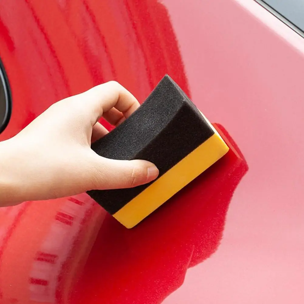 4PCS Car Wheel Tyre Cleaning Sponge Brush Set Auto Washing Polishing Waxing Pads Microfiber Water Suction Care Tools view 2