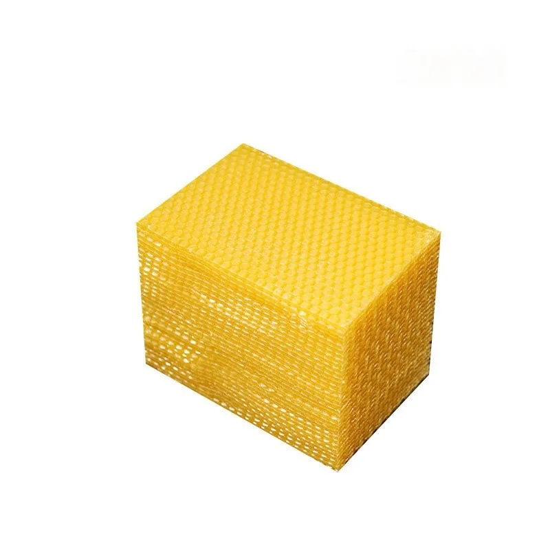 Deep‑Cell Beeswax Comb Foundation Sheets 50PCS 9*13.2, Beekeeping Comb Base for Chinese Bee Italian Bee Honey Comb Box