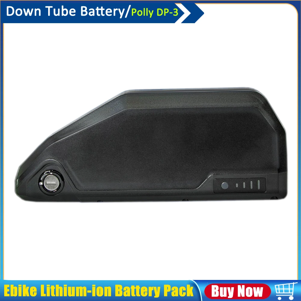 

High Power Wedge 36V 15Ah 48V 52V 10Ah 480Wh 520Wh Polly Shark Down Tube Lithium-ion Battery Pack for 250W 350W 500W City Ebike