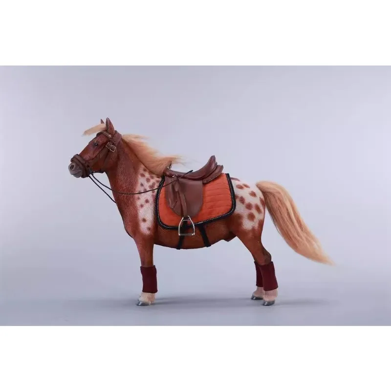 Handmade 1/6 Scale Pony Simulation Horse Cute Animal Model for 12" Soldier Action Figures Decoration Scene Props