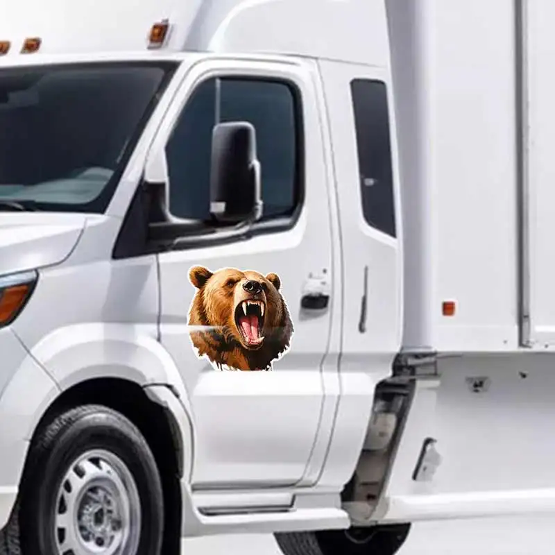 Ferocious Bear &Leopard & Tiger & Wolf Car Sticker Vinyl Decal Waterproof Rear Window Motorcycle Camper Bumper Decoration Y149 - view 4