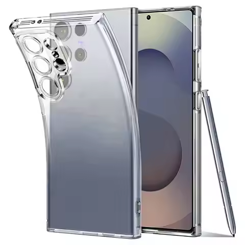 Transparent Clear Phone Cases For Samsung Galaxy S25 S24 S23 S22 Ultra S21 Plus S20 FE A55 A35 A53 A52s A34 A14 A54 A15 5G Cover