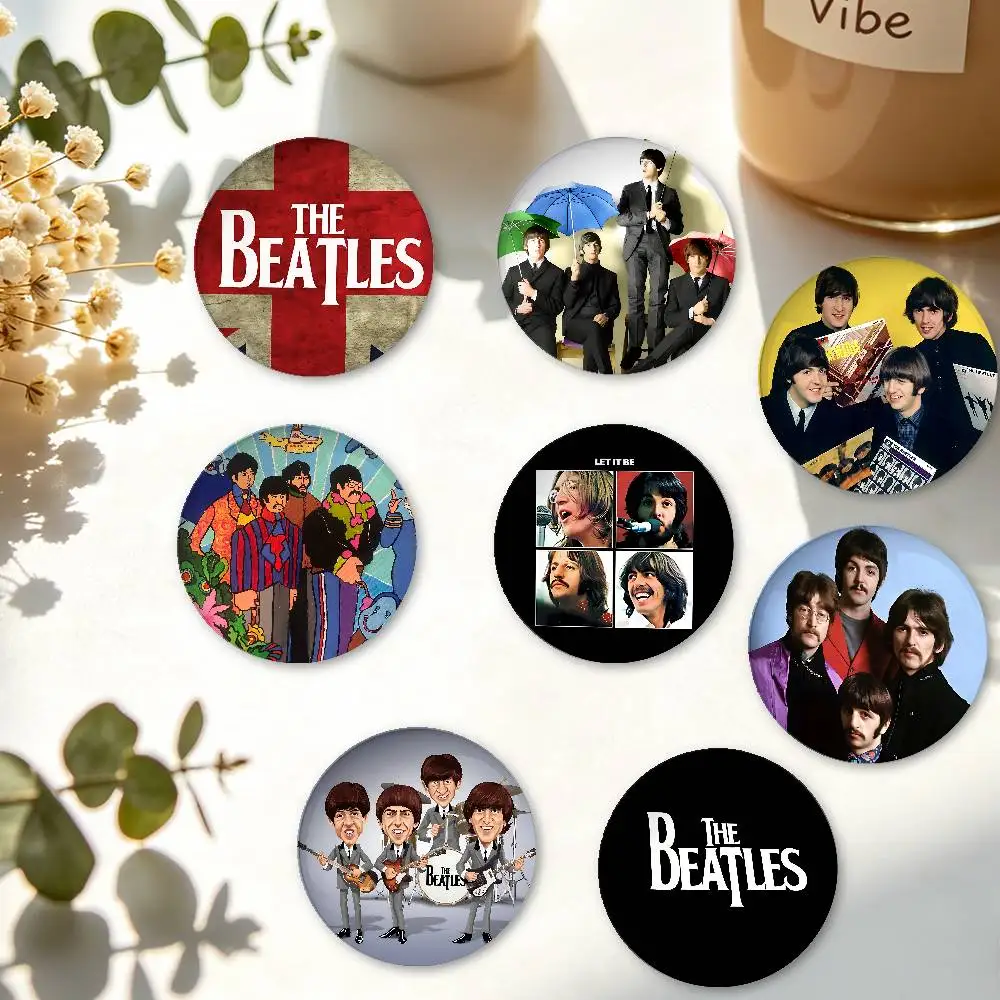 Band The B-Beatles Retro Badges Creative Tinplate Button PinsBrooch Creative Quotes Badge Clothes Gift For Kids Friends