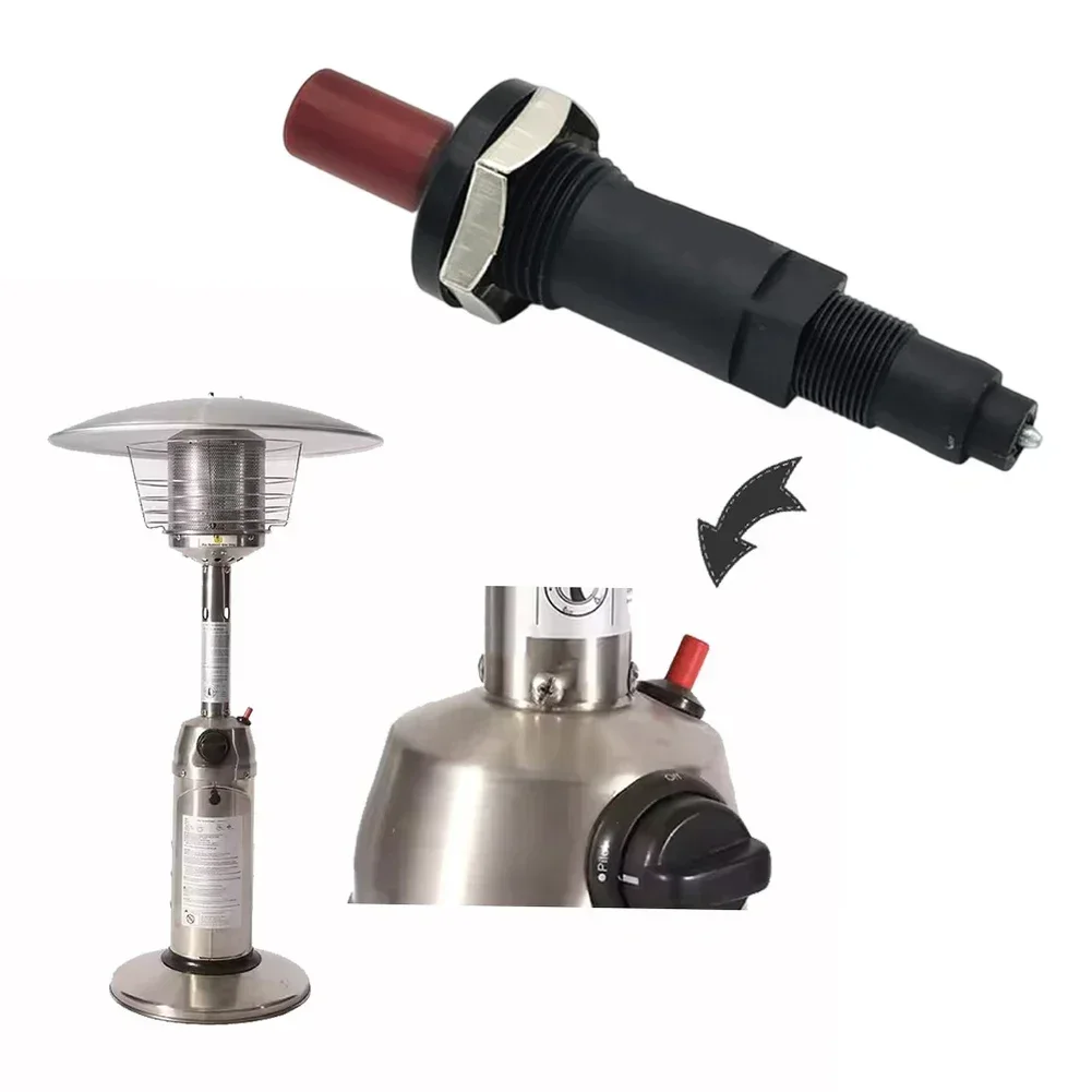 

Gas Heater And Oven Ignition Accessory With Threaded Press Type Piezoelectric Starter, ABS Construction For Barbecues, Gas Pits