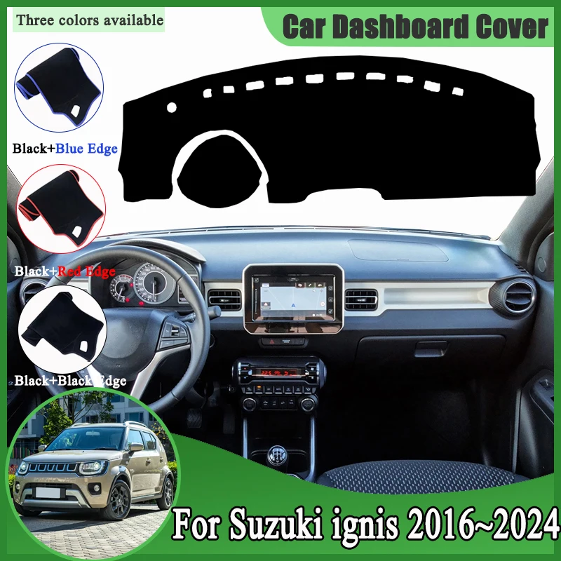 

Накладка на приборную панель (коврик) для Suzuki Ignis MF, аксессуары 2016-2024, солнцезащитный коврик-накладка на панель, наклейка-подушка