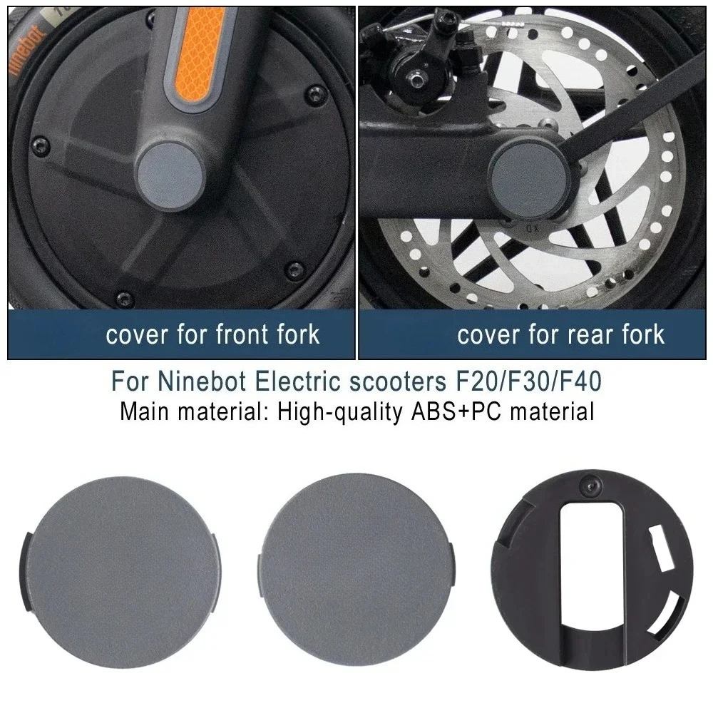 Front Rear Wheel Hub Fork Decoration Cover For Ninebot F20 F30 F40 Electric Scooter Left-right Short Cover Plastic Case