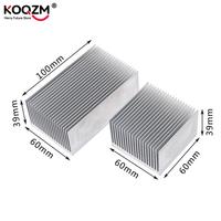 1pc Aluminum Alloy Heatsink Cooling Pad For High Power LED IC Chip Cooler Radiator Heat Sink 60*60*39mm/ 100*60*39mm