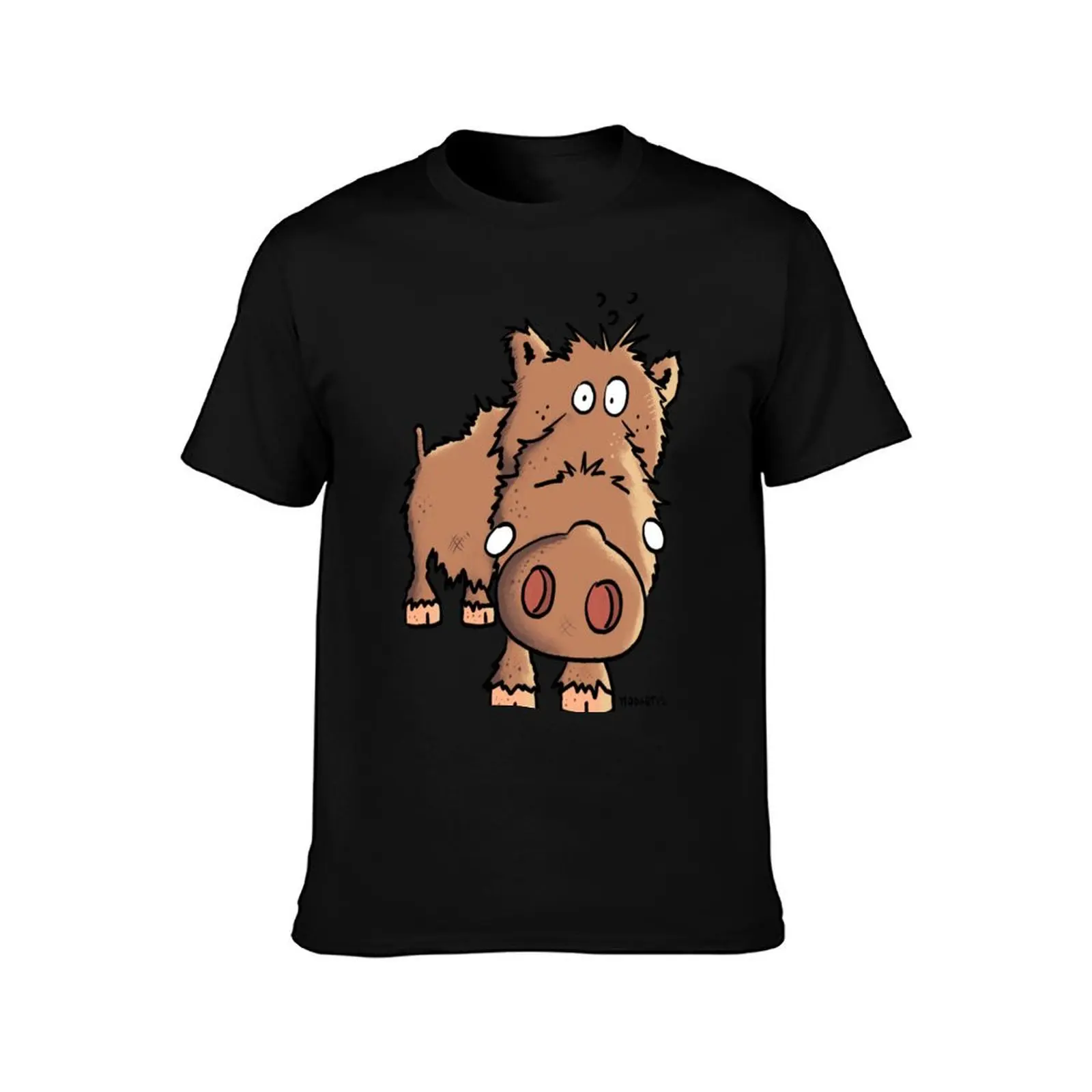 Wild Boar T-Shirt Relaxed Casual Short Sleeve Tee T-Shirt