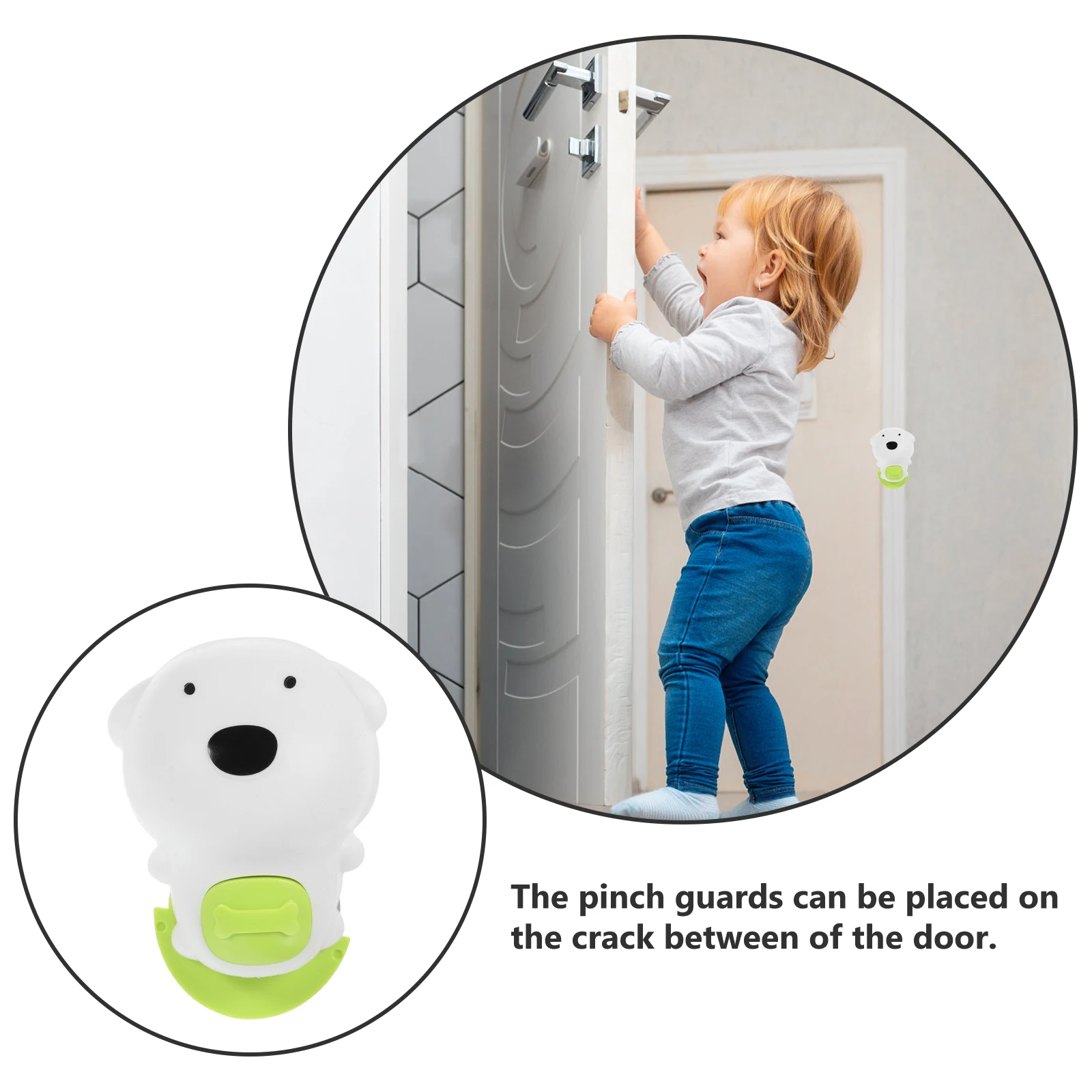 

Baby Safety Door Card Green Silicone Security Clip Stoppers Prevent Slamming Finger Pinch Guards Door Latch Creative Stopper