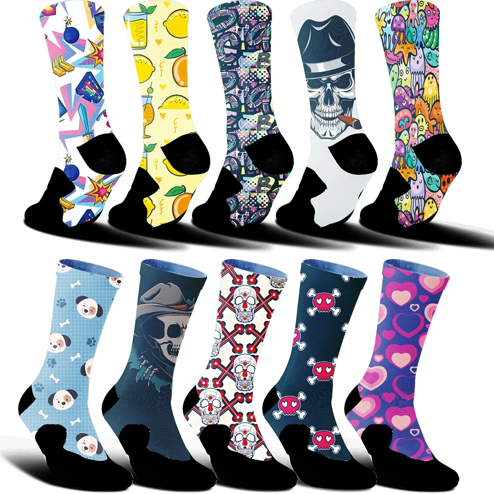 

Comfortable anti slip sports bike socks New compression sports sports socks basketball and football socks