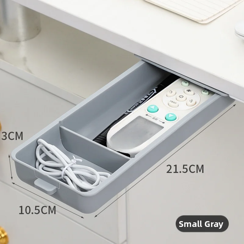 Smooth Operating Sliding Drawer Under Desk for Small Item Storage in For office Kitchen Dorm Room and Classroom Workspaces