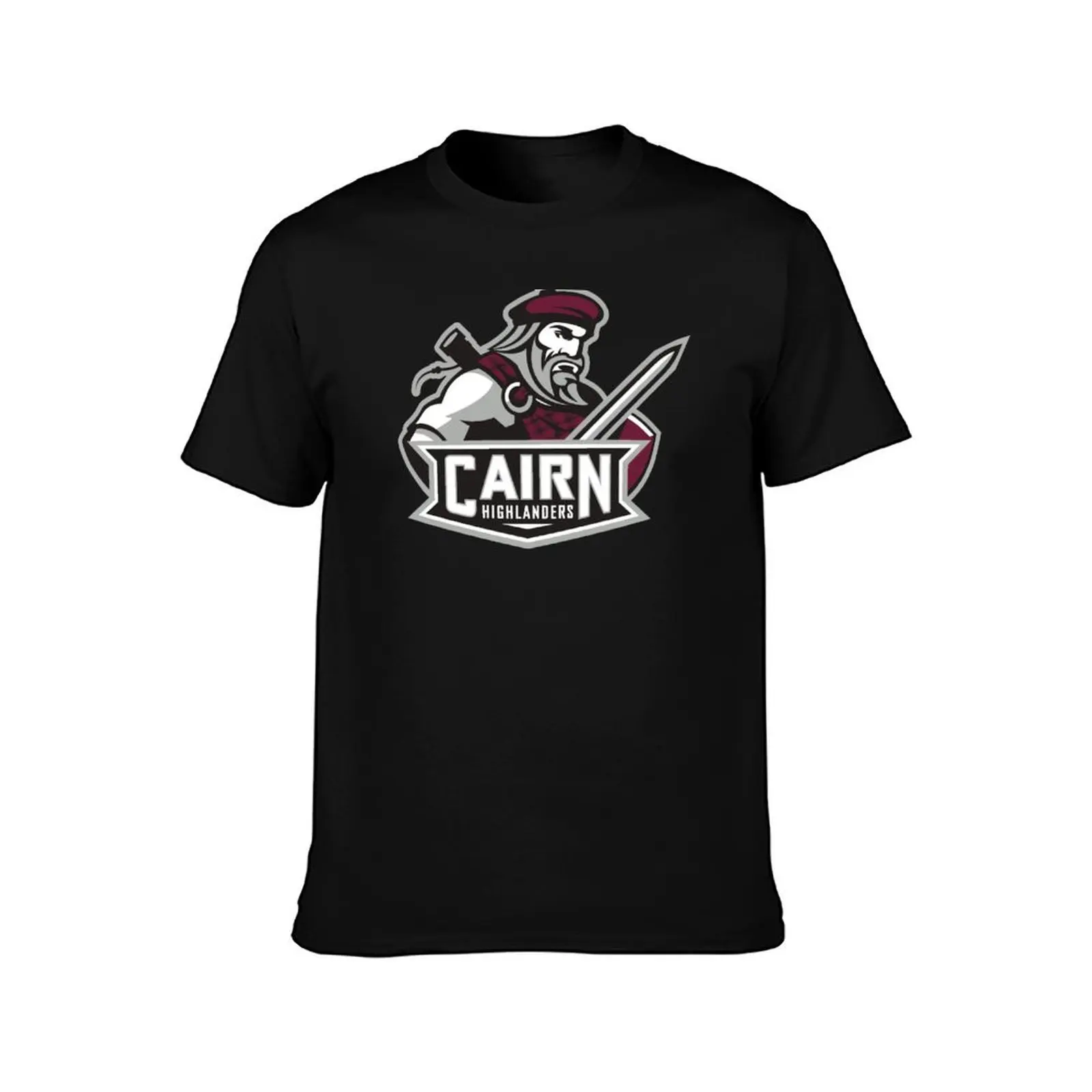 cairn highlanders T-Shirt Basic Breathable Solid Color T-Shirt