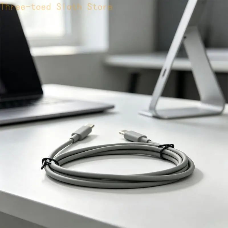 Typ-C-Ladekabel für Kopfhörer, Grau Ersatzkabel zum Aufladen von Kopfhörern E74A – Detail 2