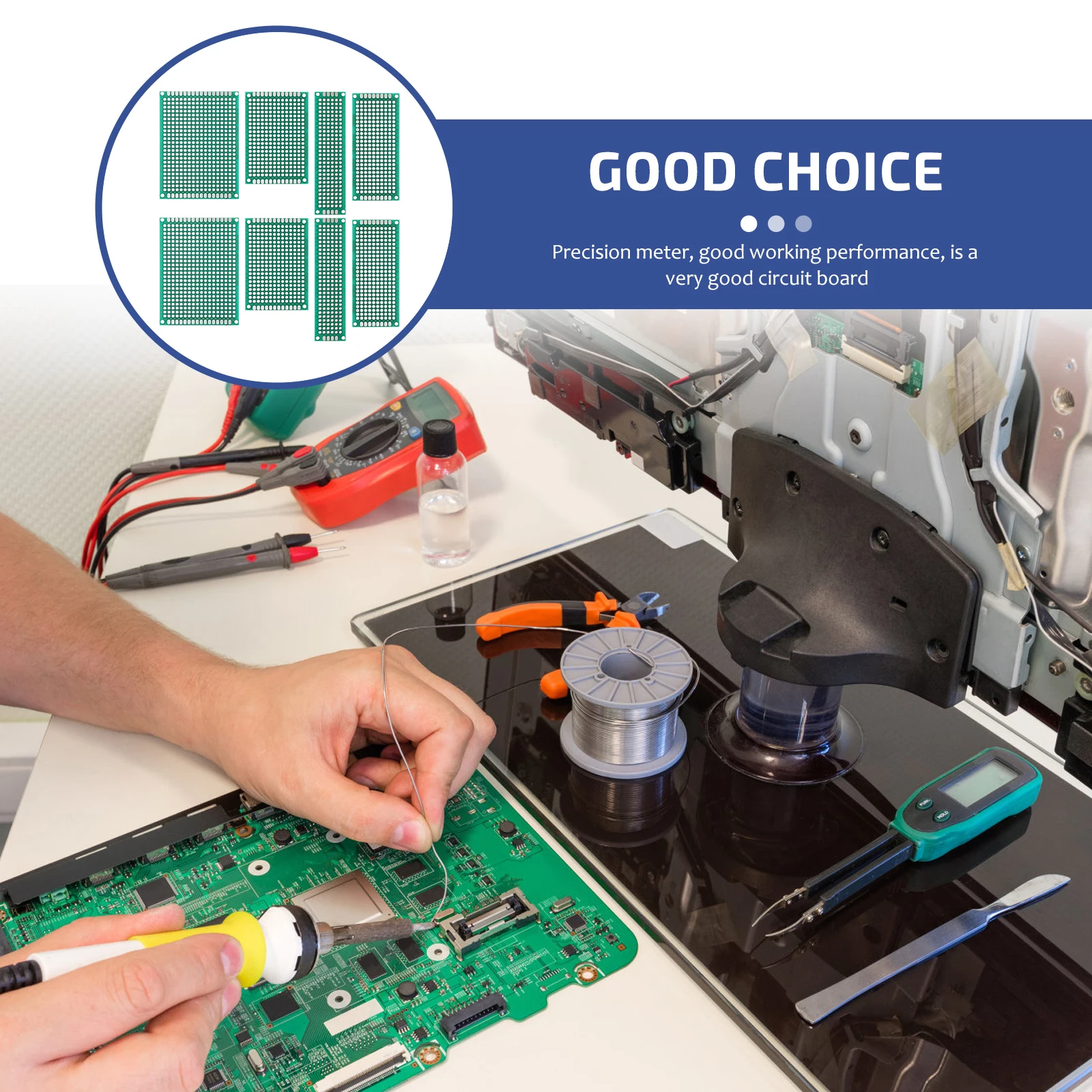 

DIY Circuit Board Experiment Plate Universal PCB Breadboards Kit FR4 Fiberglass Tin Copper Soldering Maintenance Prototype