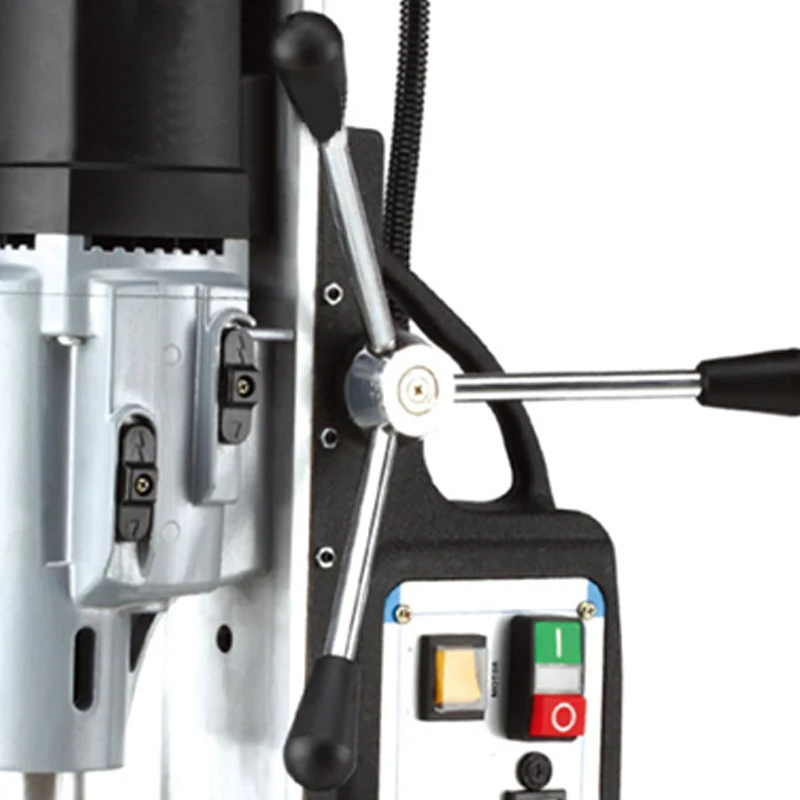 MAG120-4 1800W Magnetic Drill 24000KN Magnetic Tapping 4-Speed Adjustable Magnetic Seat Drill Black Electric Tool